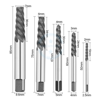 Ensemble de 10 forets à gauche en cobalt, extracteur de vis endommagées, vis cassées, ensemble d'extracteurs, étui, outils de perforation de qualité