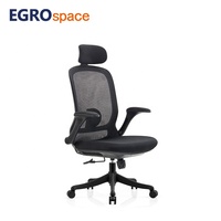 Fauteuil de bureau ergonomique pivotant à dossier haut EGROspace, pour professionnels, vente en gros, fabriqué en usine