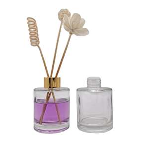 Kylia Clear 220g Diffuseur de roseaux cylindriques vides Bouteille en verre Diffuseur de chambre Bouteille - Product Image 1