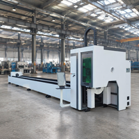 Machine de découpe laser à fibre CNC pour tubes métalliques 3m 6m 9m, découpeuse laser de profilés métalliques 2kW 3kW 6kW