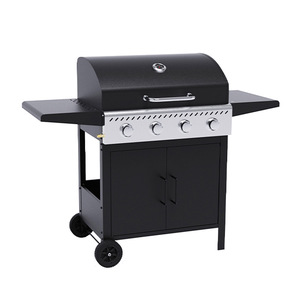 Cabinet Style Four Head Outdoor Gas Barbecue Grill Stainless Steel <b>Smokeless</b> Knob Control <b>BBQ</b> Grills - Product Image 2