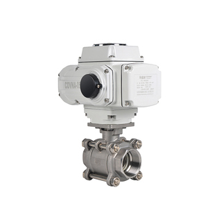 Vanne à boisseau sphérique télécommandée électrique COVNA DN50 PN63 12V en acier inoxydable avec filetage BSP et raccord ISO HK60-Q-3PS - Product Image 1