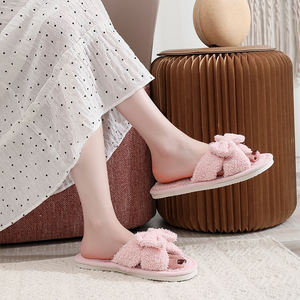 En promotion : Claquettes personnalisables à logo pour femme, à bout ouvert, avec doublure en mousse pour la maison et la chambre, semelle extérieure en EVA, pour l'automne, l'hiver et l'été. - Product Image 6