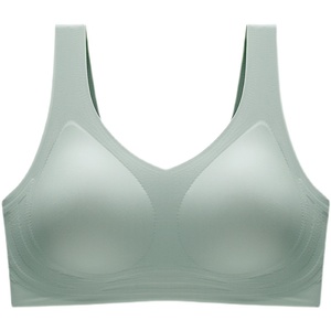 Haut court de sport tricoté sans couture, soutien moyen, effet push-up, respirant, pour gym et yoga, avec soutien-gorge intégré, bretelles réglables, sans armatures, bonnet 3/4 - Product Image 6