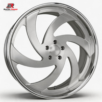 Jantes en alliage forgé à profil profond personnalisées, polies, 18-22 pouces, 5x114.3 5x120 5x127, pour voitures classiques Muscle Chevelle Nova Mustang GTO