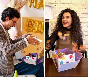 <span class=keywords><strong>Caja</strong></span> de Regalo <span class=keywords><strong>Explosiva</strong></span> <span class=keywords><strong>con</strong></span> 4 Mariposas Voladoras, Materiales Reciclados y Grabado, Sorpresa de Cumpleaños para Familiares y Amigos - Product Image 4