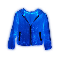 Veste LED personnalisée OEM, veste lumineuse, vêtements pour soirée rave, boîte de nuit