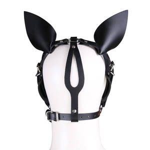 Mordaza de Bondage BDSM con Capucha de Cabeza de <span class=keywords><strong>Burro</strong></span>, Juguete Sexual de Bondage para Parejas, Producto para Adultos - Product Image 4