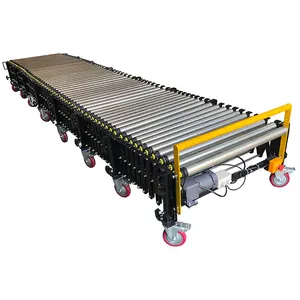Bifa fabbrica della cina sistema di trasporto in acciaio al carbonio motorizzato trasportatore a rulli flessibili per pneumatici