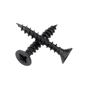 3.5x25mm black gypsum board tapping screws, wood screws and MDF nails.