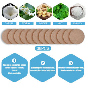 South Moon CarsickyステッカーAntiSeasickness耳根テンプルパッチさわやかな旅行モーションシックステッカーめまい治療 - Product Image 6