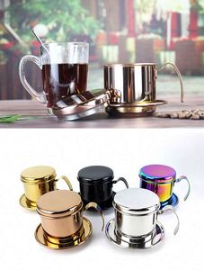 หม้อกาแฟสแตนเลส 304 สำหรับใช้ในบ้าน พร้อมที่กรองกาแฟแบบเวียดนาม - Product Image 6