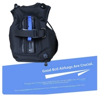 Dispositif de réglage de la flottabilité multifonctionnel en plastique de type gilet, réglage de la flottabilité réglable, 3 valves à dégagement rapide - Équipement de plongée