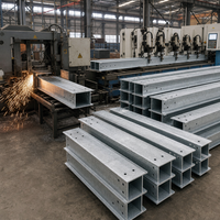 Poutre en H galvanisée, poutre en I, acier profilé, barre d'angle, taille personnalisée, fabrication pour la construction