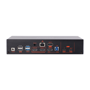 TESmart 2x2 썬더볼트 KVM 스위치, <span class=keywords><strong>2</strong></span>대의 PC를 <span class=keywords><strong>2</strong></span>대의 모니터에 4K 60Hz로 제어, 듀얼 워크스테이션 IT 트레이딩 편집용 60W PD 지원 - Product Image 4