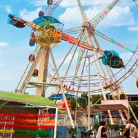 Manège de parc d'attractions palpitant : Booster rotatif à 360 degrés, une attraction extrêmement excitante