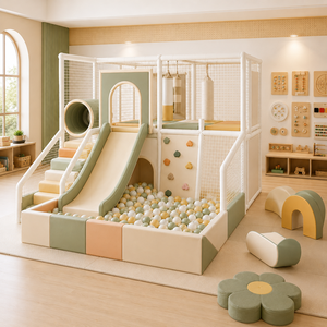 Equipo de Juegos Interior de Estilo <span class=keywords><strong>Montessori</strong></span> para Preescolar y Área de Actividades para Niños Pequeños - Product Image 2