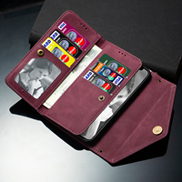 La mejor calidad para Xiaomi Redmi Note 11 Estuches con ranuras para tarjetas con cremallera Bolsas de teléfono femeninas para Xiaomi Redmi Note 11 11T Pro Poco
