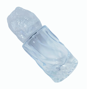 ขวดน้ำหอมแก้วเปล่าแบบกำหนดเองพร้อมฝาคริสตัลใสธรรมชาติทำมือ - Product Image 1