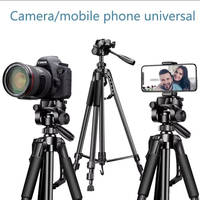 Vente chaude professionnel en aluminium F- 3366 Selfie Live Camera Trépied avec 1.4 m Téléphone Tablette Pince Caméra Trépieds