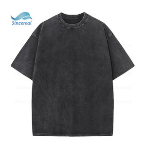 Benutzer definiertes Logo Y2k Vintage Casual <span class=keywords><strong>Hip</strong></span> <span class=keywords><strong>Hop</strong></span> Druck Grundlegende Grafik <span class=keywords><strong>Streetwear</strong></span> Schwere Baumwolle Overs ized Acid Wash Herren T-Shirt - Product Image 4