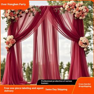 Decoración para Bodas al Aire Libre, Telas de Gasa para Fondos de Fotografía, Decoración para Fiestas y Eventos - Product Image 2