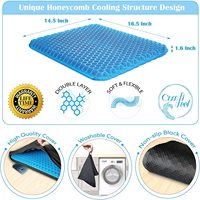 Coussins de siège en latex doux et confortables, antidérapants, pour extérieur, massage, bureau, oreillers lombaires en nid d'abeille, coussins de siège – Grande Vente
