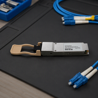HZTQ100SR4 100GBase SR4 QSFP28 Modul Optik 100m OM4 Multimode 850nm VCSEL Hot Plug Kompatibel dengan IEEE802.3mm