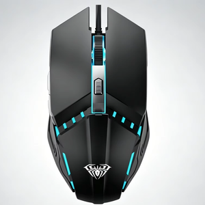 aula S31 Wired Gaming <b>Mouse</b> Ergonomic <b>USB</b> RGB Backlit 7 Programmable Buttons 800-1200 DPI Optical Sensor for PC Laptop/desktop - Product Image 1