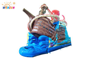 윈선 해적선 에어바운스 성 미끄럼틀 및 장애물 코스 포함 - 어린이 야외 워터파크 에어바운스 장난감 - Product Image 3
