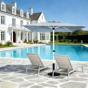 Parasol central 2x2m avec poussoir manuel DC-UP-221 Tissu polyester DC-UP-221 - Product Image 1
