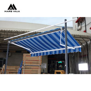 Mars Villa - Brazos Retráctiles de Aluminio para Toldo con Control Remoto, Lona con Recubrimiento PA, Protección Solar para Patio Exterior, Componentes de Hardware - Product Image 2