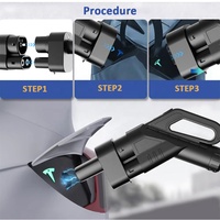 CCS2 vers Tesla DC + adaptateur secteur nouveau IP55 étanche et anti-poussière EVSE charge rapide CCS2 EV connecteurs pour Teslas