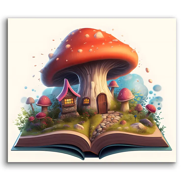 Popular libro de setas Little House Wisdom DIY pintura números lienzo dibujos animados Digital pintura al óleo conjunto