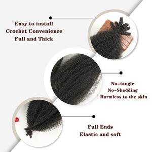 Trenza de ganchillo sintético Afro Darling hair Kinky Twist Hair Crochet Marley Trenzado de cabello para extensiones de giro - Product Image 5