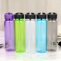 Vente chaude Produits 2023 Tristan 800Ml Bouteille D'eau Transparente En Plastique Mangeur 24 Oz 750Ml Botilito De Agua Bouteille D'eau Avec Paille