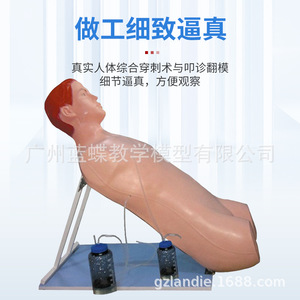 Simulación completa de punción y percusión lumbar, manejo de neumotórax, drenaje torácico cerrado y simulación de punción. - Product Image 1