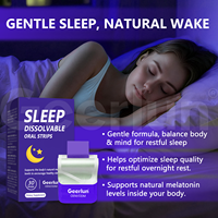 Bandes buccales OEM à marque privée pour un sommeil amélioré, relaxation anti-stress avec L-Théanine et Mélatonine, film oral dissolvable pour un sommeil apaisant