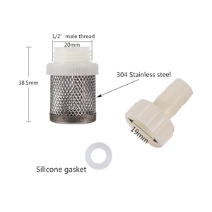 <span class=keywords><strong>Tuyau</strong></span> d'entrée d'eau de lavage de voiture, pour Machine à jus, en acier inoxydable, avec filtre pour Absorption d'eau, de 7 ~ 4-20mm - Product Image 2