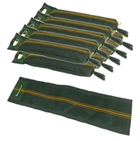 Sacs en toile tissée HDPE avec cordon de serrage 35x66cm verts pour protection d'ensilage, sacs à gravier, service de découpe disponible