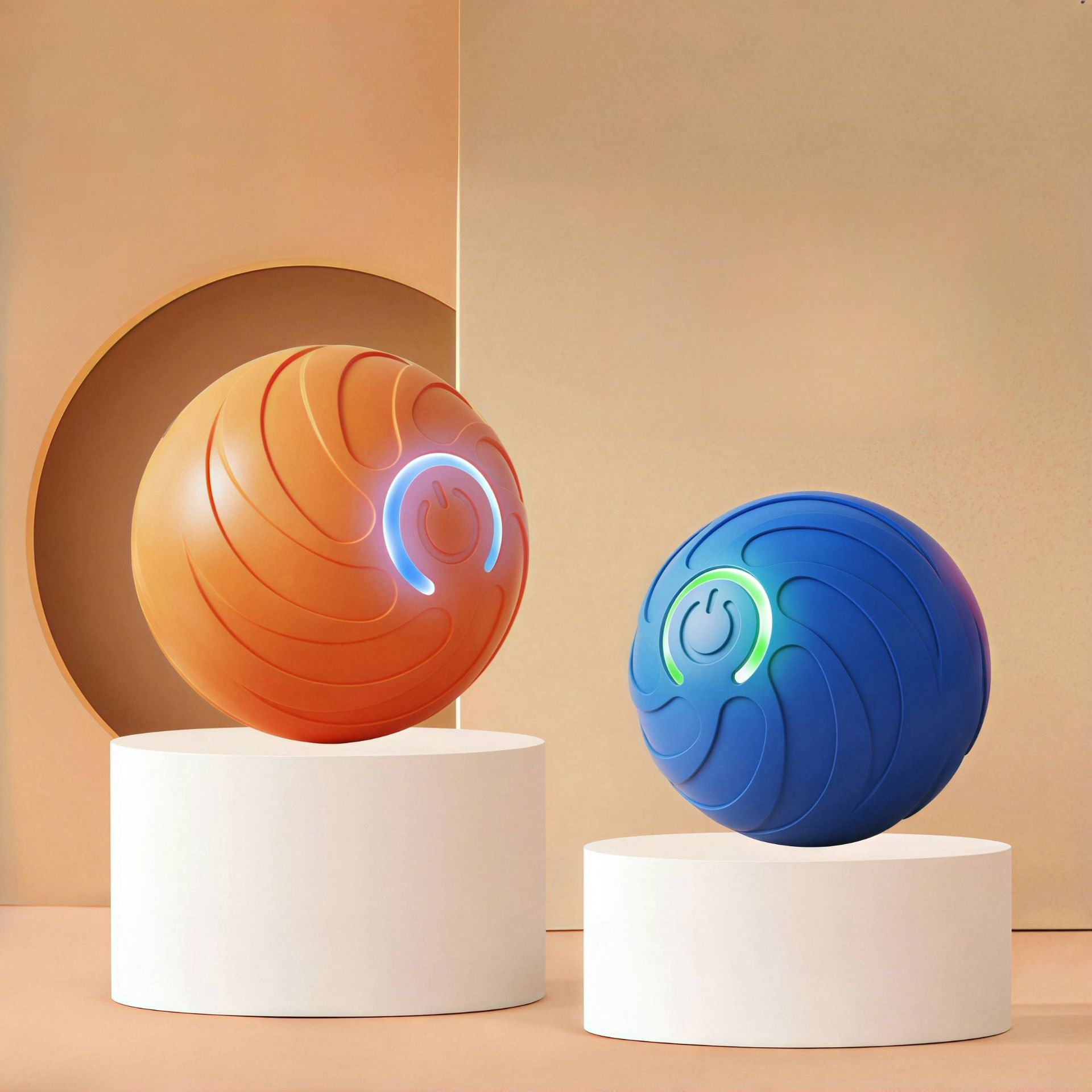 Bouncing Dog Toy Ball with Random Jump - Chew Resistant Interactive Puppy Ball for Fetch Training Indoor Outdoor Play