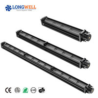 Ventilateur transversal et ventilateur tangentiel LONGWELL 12V/24V DC 40-150mm en alliage d'aluminium, faible bruit, moteur BLDC triphasé, roulement à billes, OEM