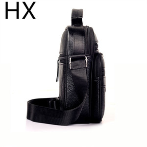 Nouveau sac à bandoulière en cuir pour hommes, sac de messager à <span class=keywords><strong>main</strong></span> décontracté en cuir de vache de première couche - Product Image 4