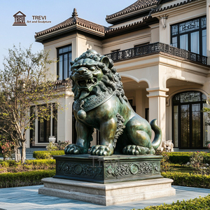 Tradizionale bronzo statua Fu cani <span class=keywords><strong>leoni</strong></span> cinesi guardiani per la vendita - Product Image 3