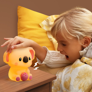 Koala <span class=keywords><strong>LED</strong></span> ánh sáng ban đêm cho trẻ em Silicone động vật đèn cạnh giường ngủ cảm ứng cảm biến ánh sáng ban đêm cho vườn ươm bé của phòng trang trí đèn - Product Image 2