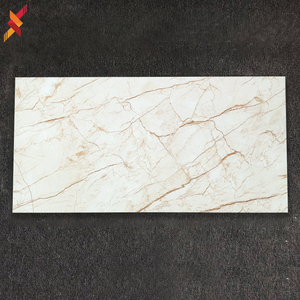 Carrelage mural en céramique de porcelaine à grain de marbre beige pour salle de bain intérieure, <span class=keywords><strong>30</strong></span> <span class=keywords><strong>x</strong></span> <span class=keywords><strong>60</strong></span> cm - Product Image 1