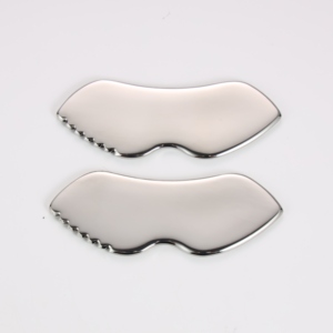 Engranaje <span class=keywords><strong>en</strong></span> forma de labio de acero inoxidable 304, placa Gua Sha, tablero de Guasha para el cuidado de la piel, herramienta de raspado para masaje corporal Facial para belleza - Product Image 2