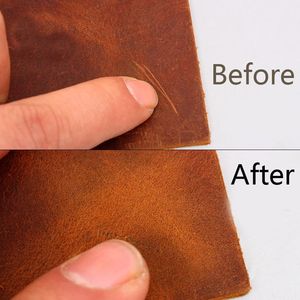 Cuero de vaca curtido vegetal de 2.0mm, estilo retro Crazy Horse, para manualidades DIY, piel de vaca acabada 001 - Product Image 4