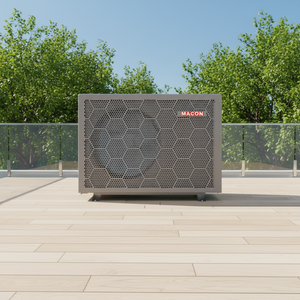 Chauffe-eau à pompe à chaleur air-eau haute efficacité avec pompe, réfrigérant R290, 230V, boîtier métallique pour utilisation extérieure - Product Image 4