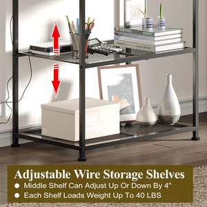 Moderno Soporte de <span class=keywords><strong>TV</strong></span> de Madera para Pantallas de 23-50 <span class=keywords><strong>Pulgadas</strong></span>, con Estantes de Almacenamiento para Sala de Estar, Dormitorio, Hotel, Comedor, Multiusos y Ajustable - Product Image 4